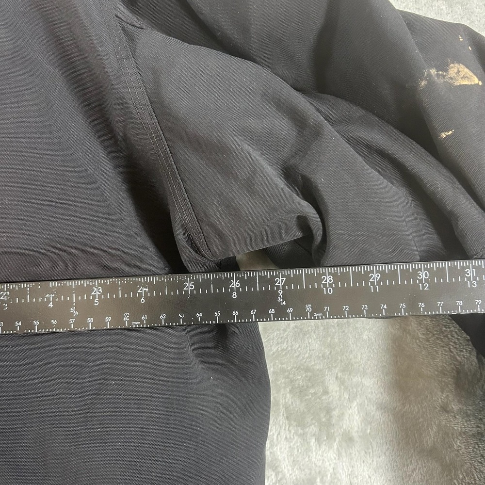 Carhartt Jacket Mens Large Black Canvas Full Zip Insulated Workwear Parka J174 - Picture 15 of 16